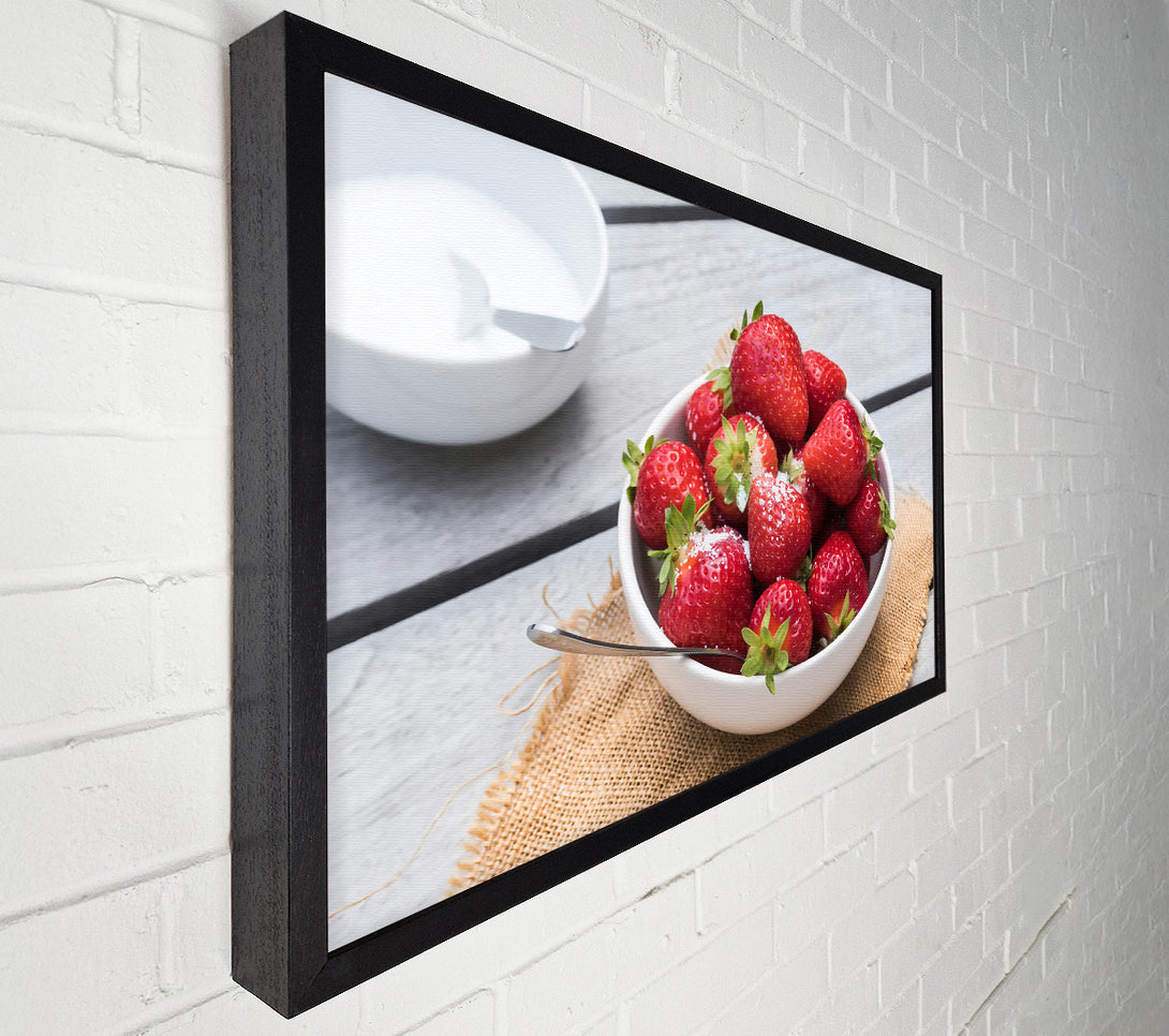  A Canvas Print of Red Sugary Strawberries Canvas Wall Art