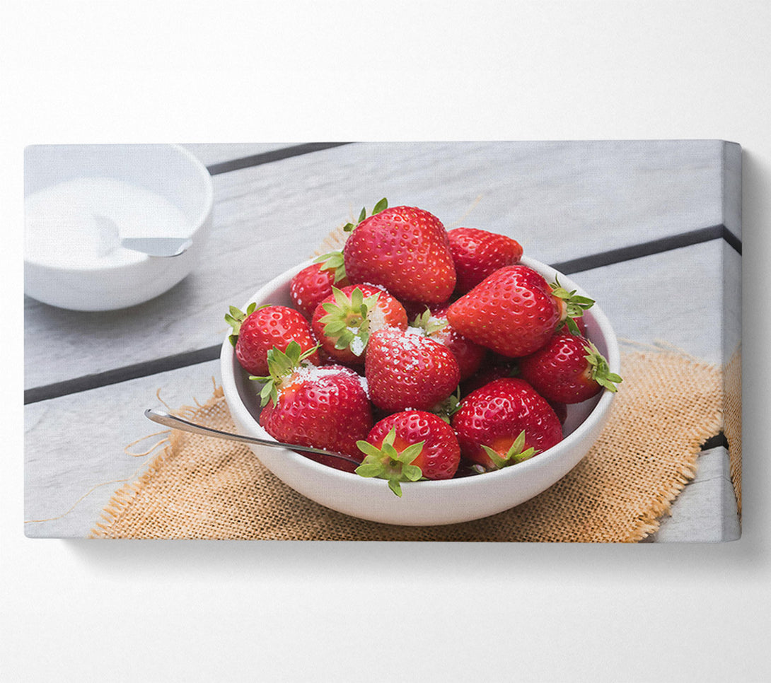  A Canvas Print of Red Sugary Strawberries Canvas Wall Art