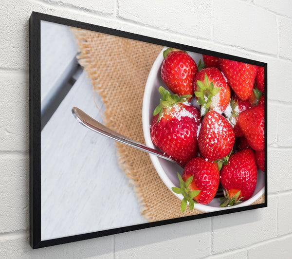 Red Sugared Strawberries