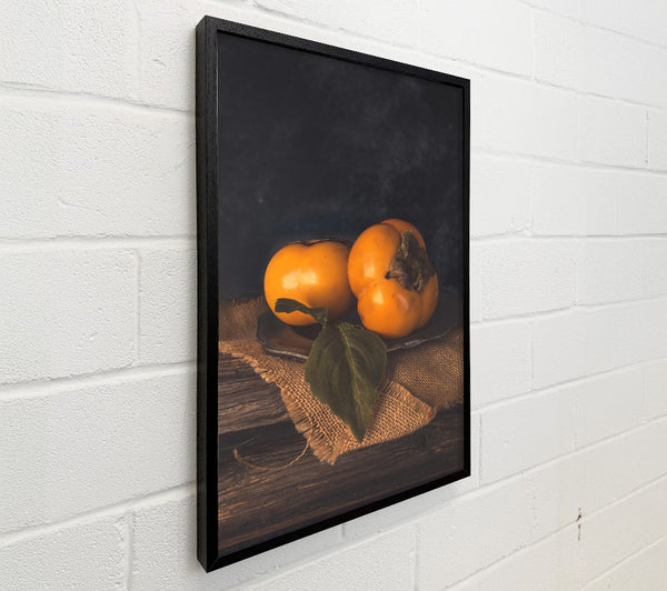 Golden Persimmon Still Life
