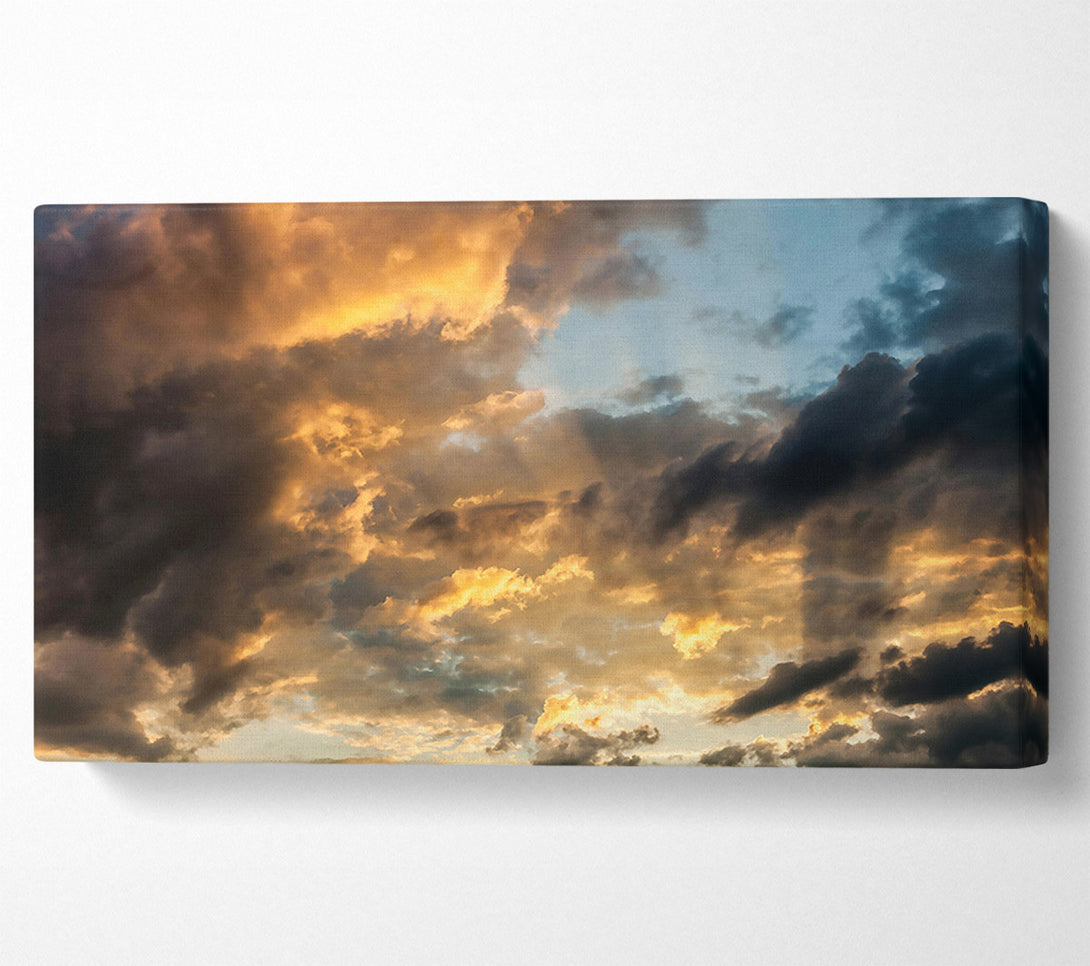  A Canvas Print of Golden Cloudscape Canvas Wall Art