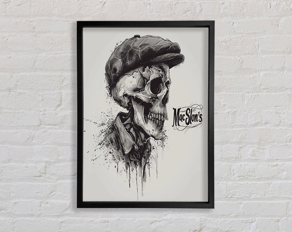 Skull Peaky Blinder Framed Print