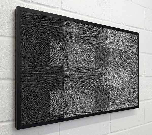 Grayscale Pixelation Grid