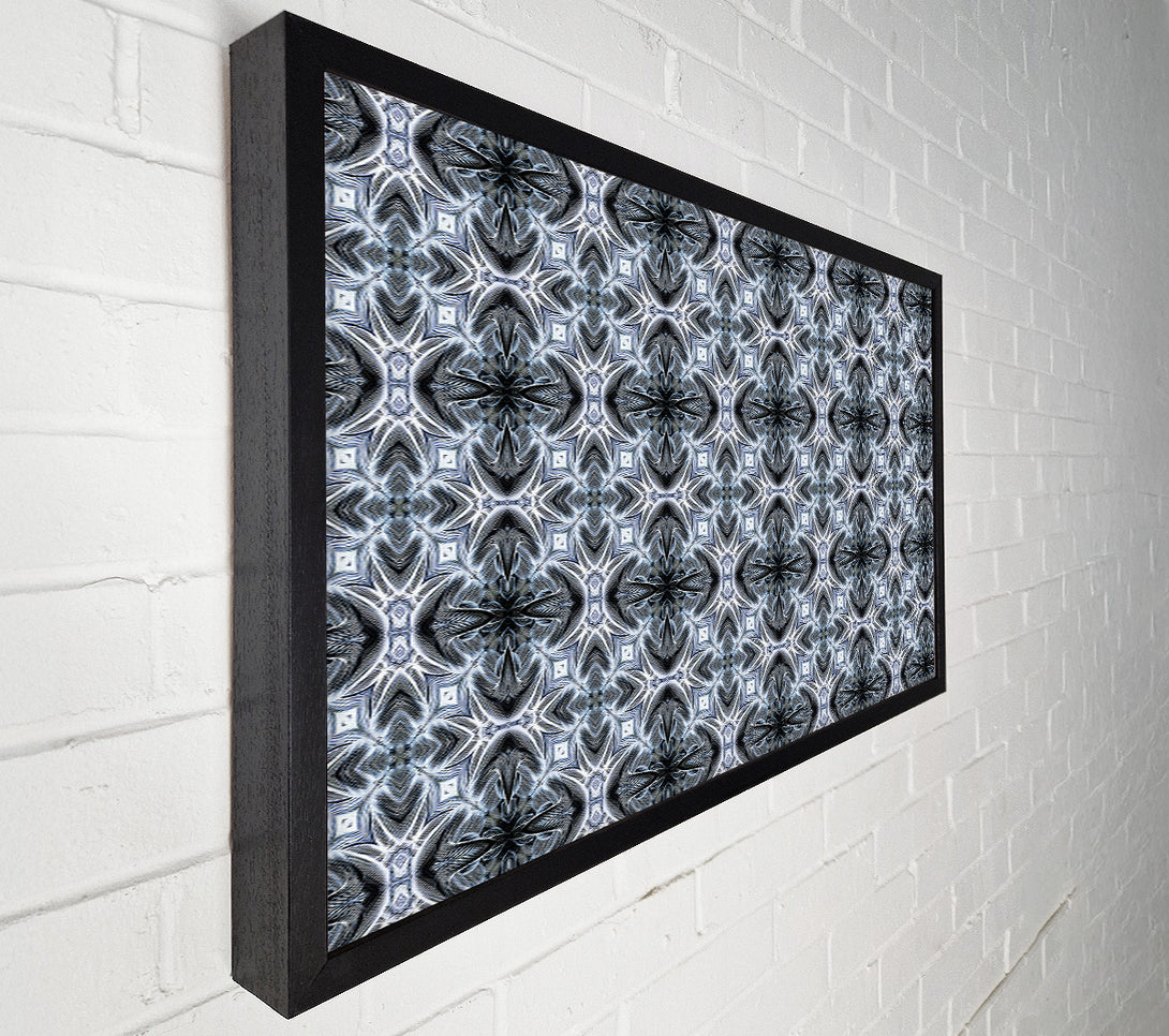  A Canvas Print of Silver Geometric Pattern Canvas Art