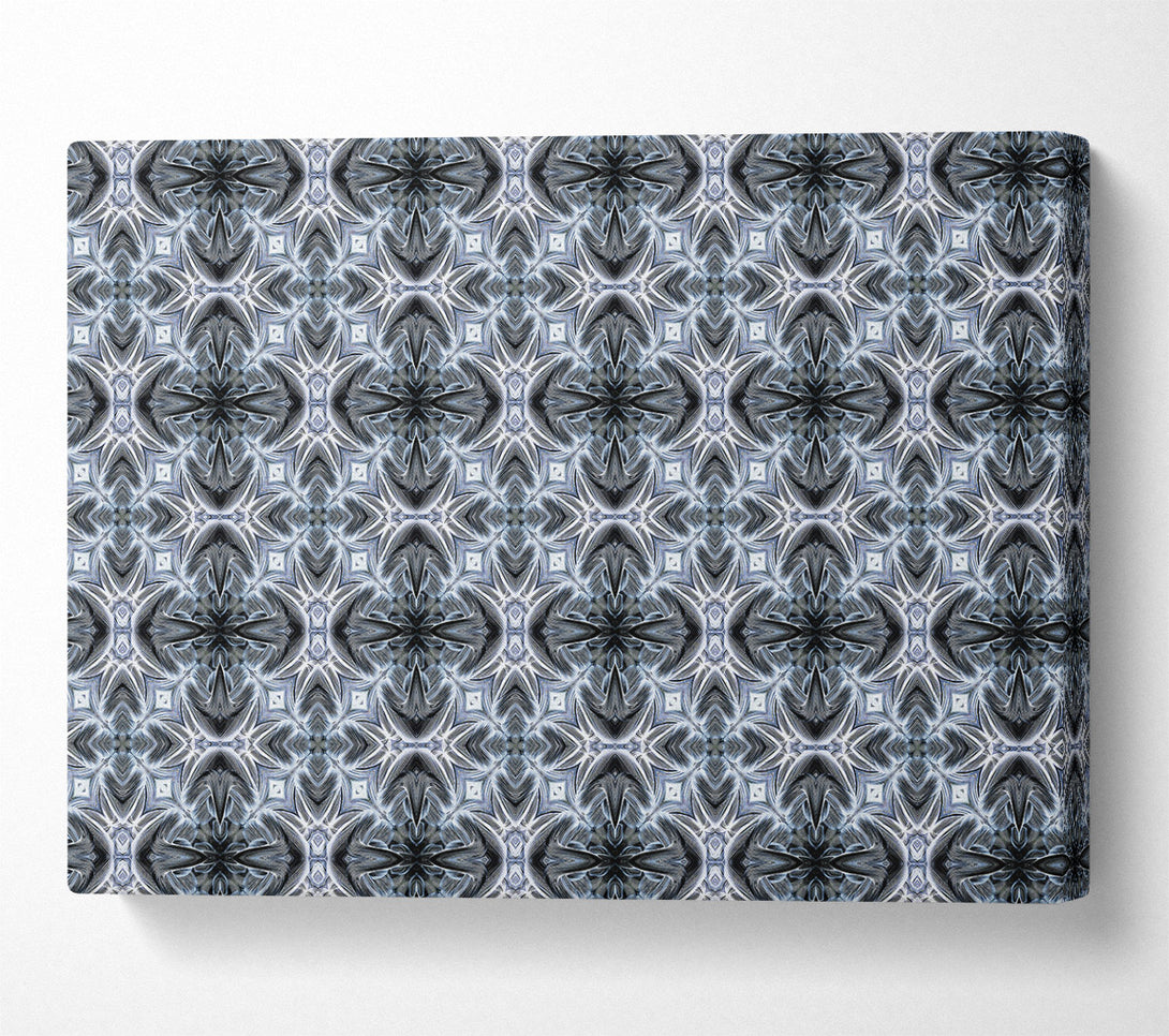  A Canvas Print of Silver Geometric Pattern Canvas Art
