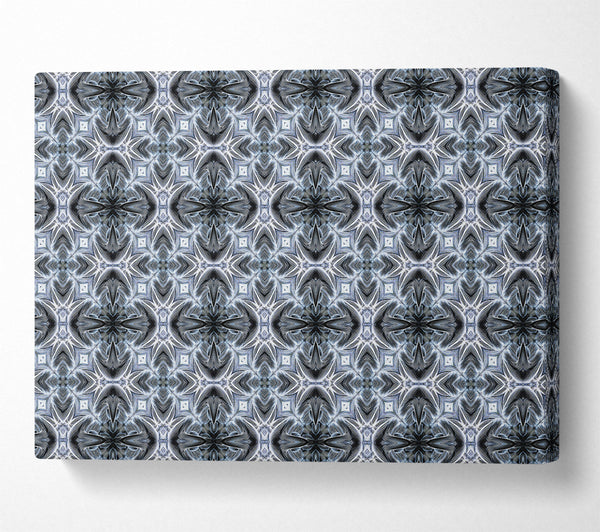  A Canvas Print of Silver Geometric Pattern Canvas Art