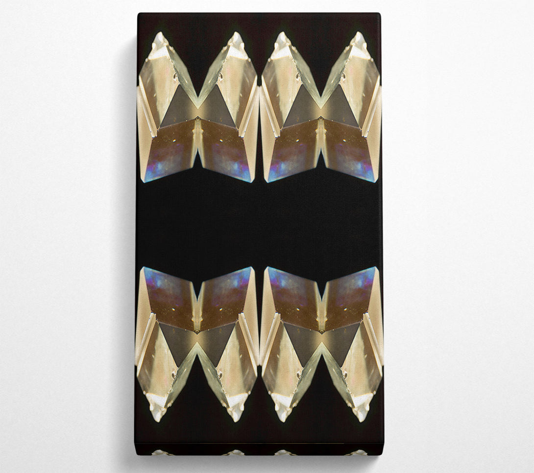  A Canvas Print of Golden Crystal Reflections Canvas Wall Art