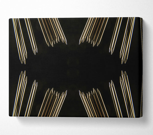  A Canvas Print of Golden Point Symmetry Canvas Art