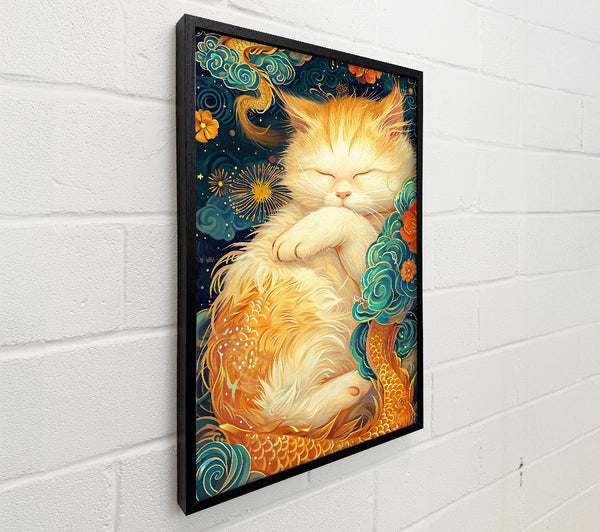 Sleeping Kitty Cat Dreams