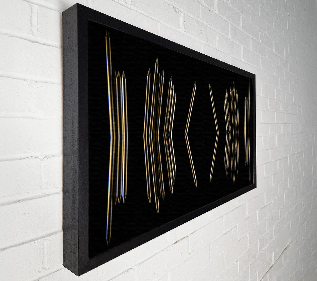  A Canvas Print of Golden V-Shaped Reflections Canvas Print