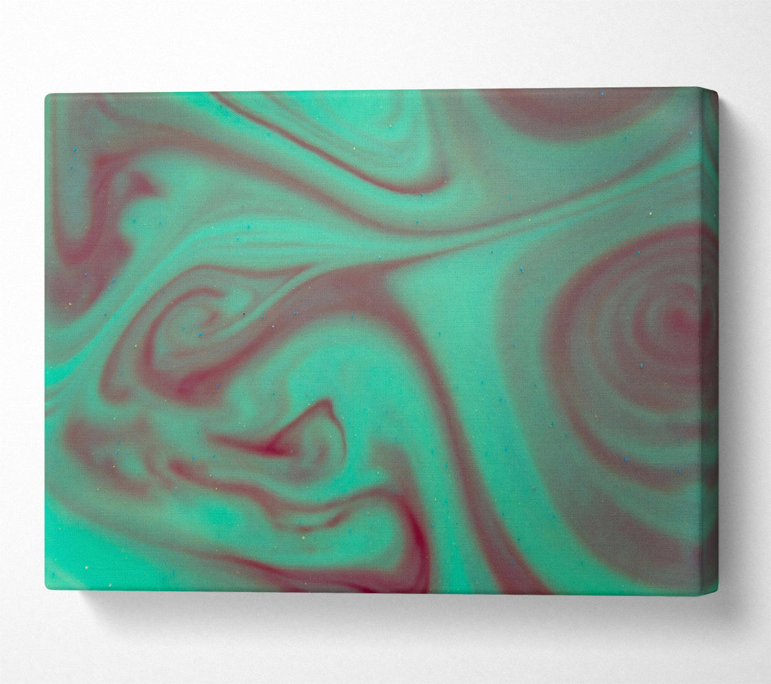  A Canvas Print of Emerald Swirls And Hues Canvas Wall Art