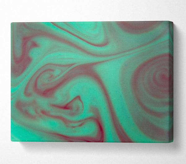  A Canvas Print of Emerald Swirls And Hues Canvas Wall Art