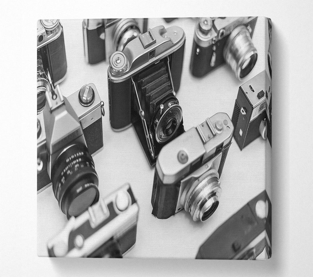  A Canvas Print of Silver Lens Reflections Canvas Print