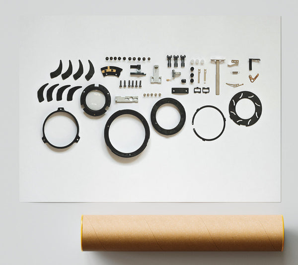 Black Parts Inventory. Poster