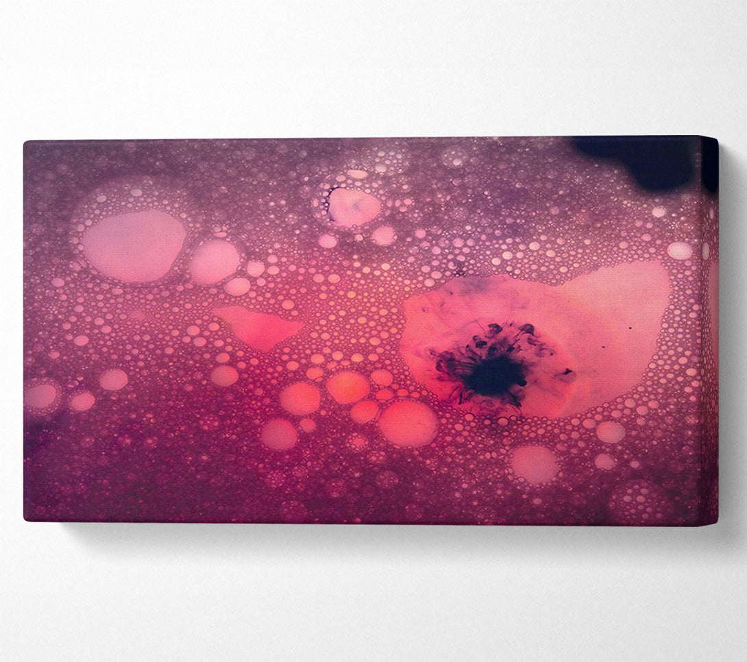  A Canvas Print of Crimson Bubble Burst Canvas Print