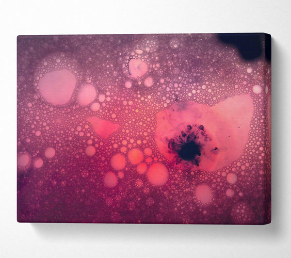  A Canvas Print of Crimson Bubble Burst Canvas Print