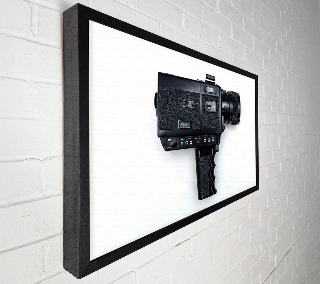  A Canvas Print of Black Vintage Camera Canvas Print