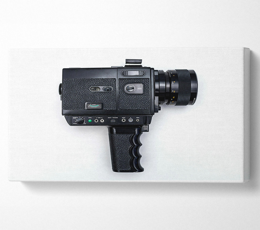  A Canvas Print of Black Vintage Camera Canvas Print