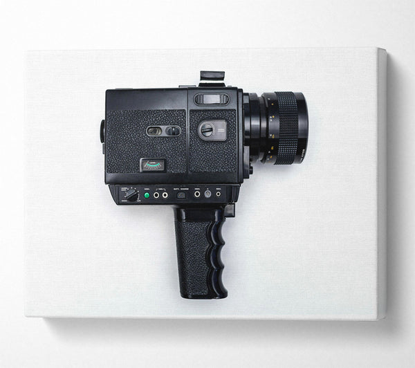  A Canvas Print of Black Vintage Camera Canvas Print
