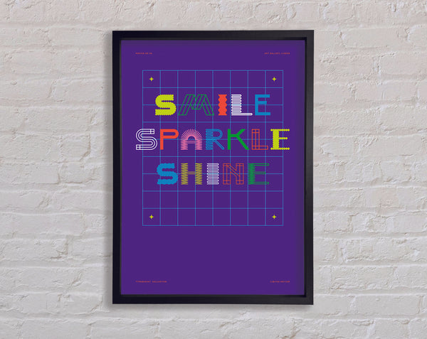 Smile Sparkle Shine Framed Print