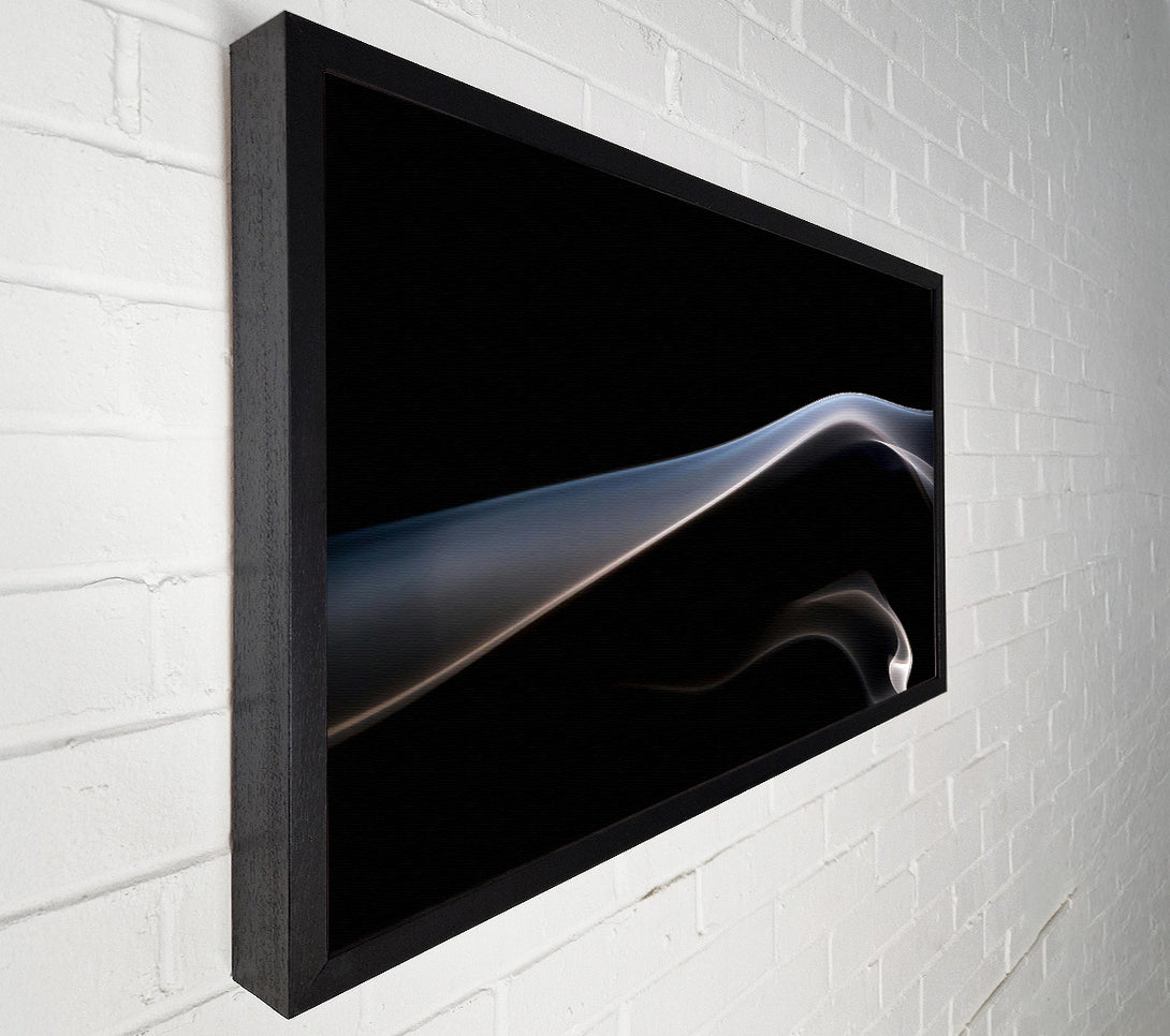  A Canvas Print of Silvery Smoke Wave Canvas Wall Art