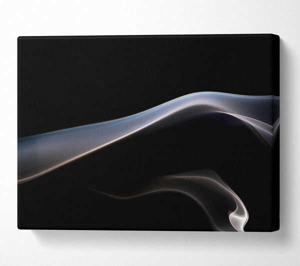 A Canvas Print of Silvery Smoke Wave Canvas Wall Art