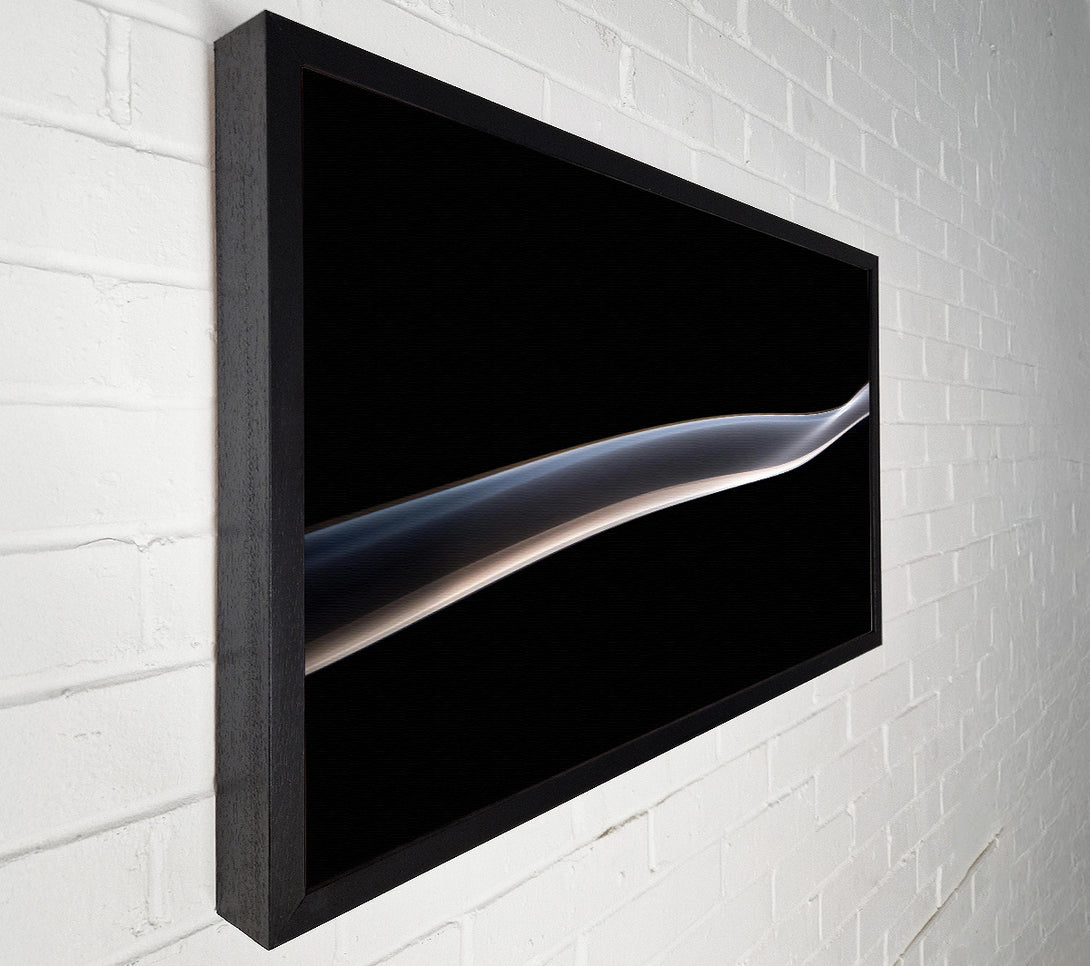  A Canvas Print of Silver Smoke Flowing Canvas Wall Art