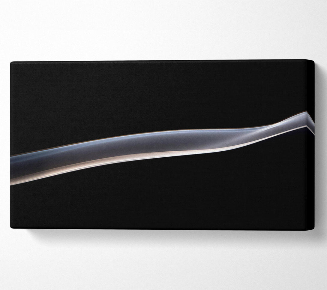  A Canvas Print of Silver Smoke Flowing Canvas Wall Art