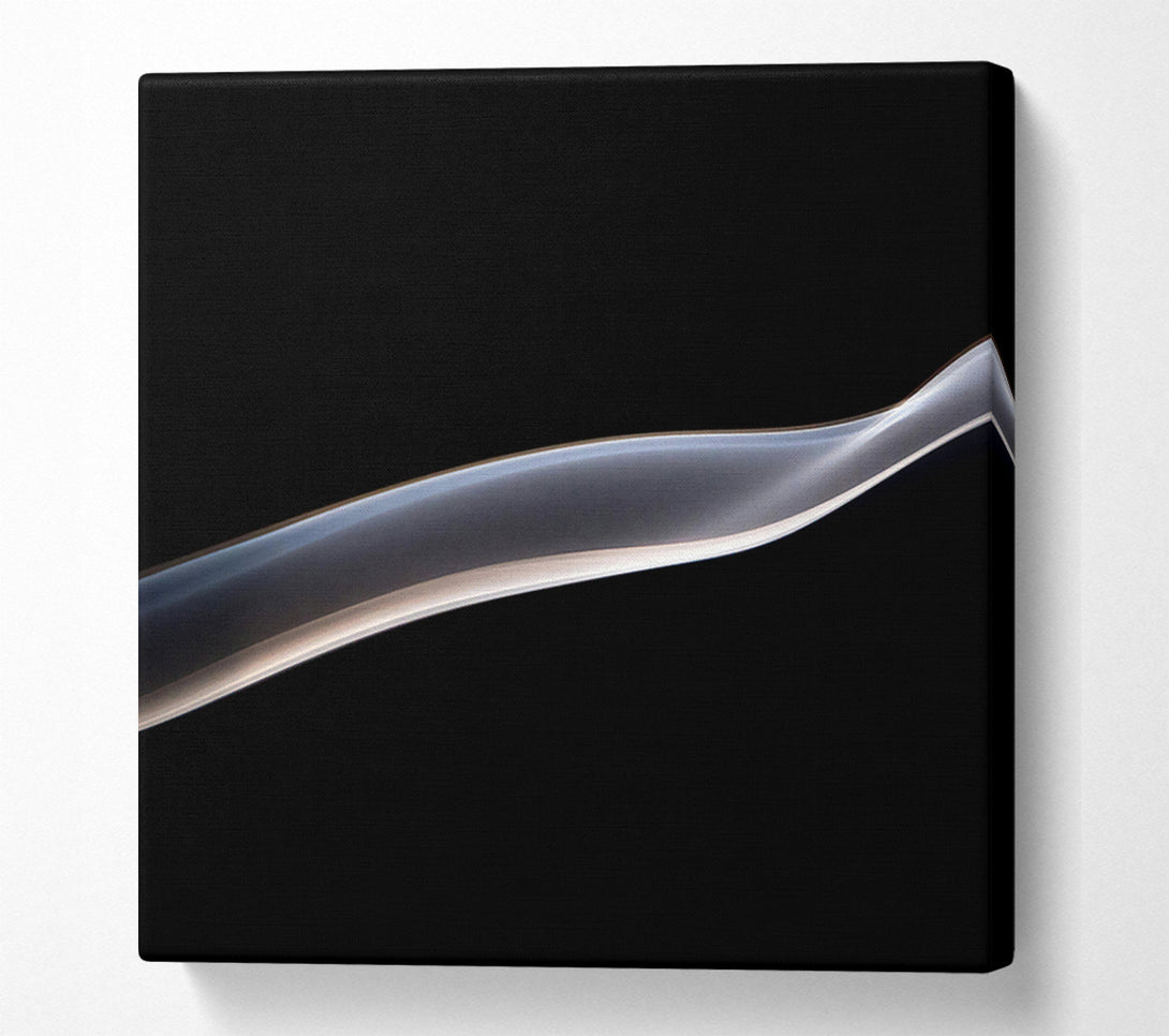  A Canvas Print of Silver Smoke Flowing Canvas Wall Art