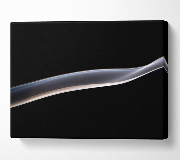  A Canvas Print of Silver Smoke Flowing Canvas Wall Art