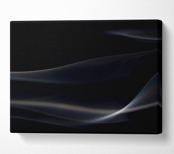  A Canvas Print of Silver Smoke Swirls Canvas Art