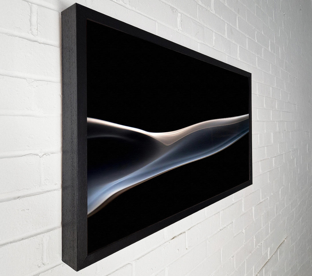  A Canvas Print of Silver Smoke Curve Canvas Art