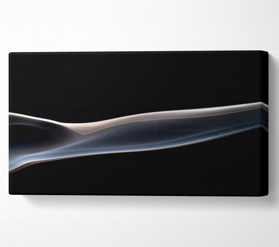  A Canvas Print of Silver Smoke Curve Canvas Art