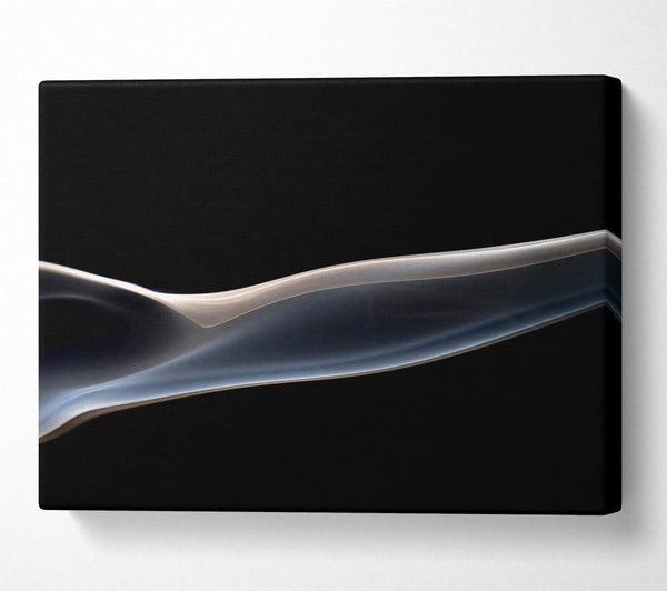  A Canvas Print of Silver Smoke Curve Canvas Art