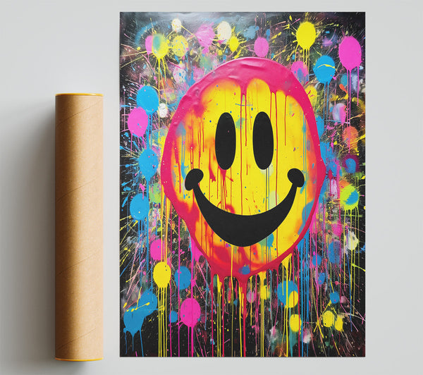 Smiley Face Urban Poster