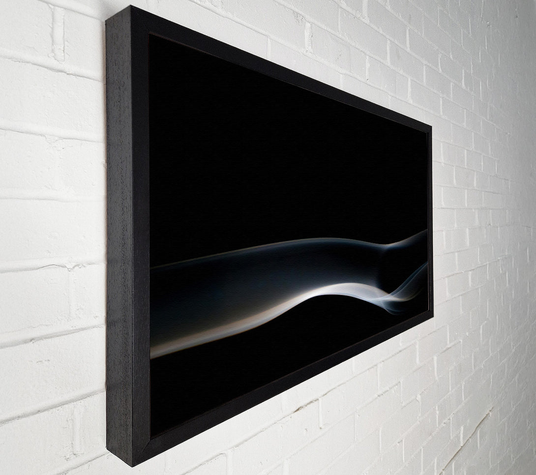  A Canvas Print of Silver Smoke Wave Canvas Wall Art