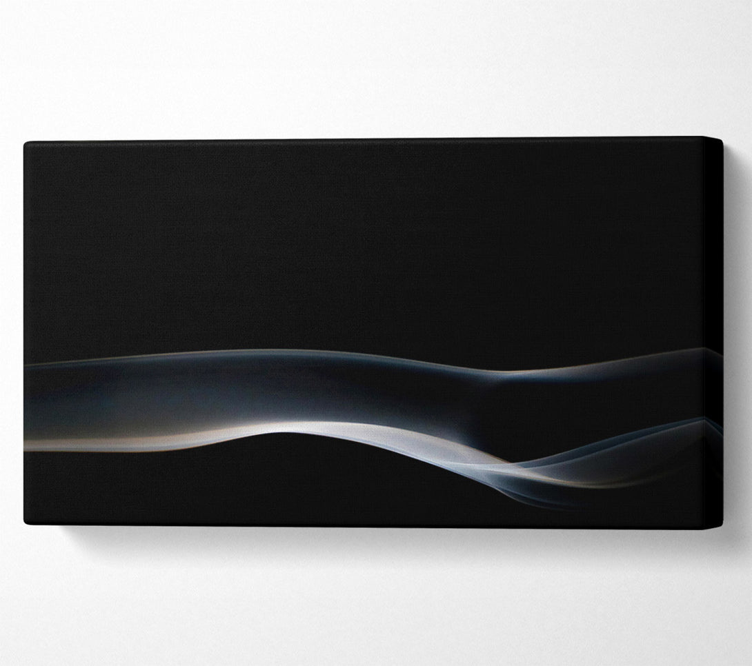  A Canvas Print of Silver Smoke Wave Canvas Wall Art