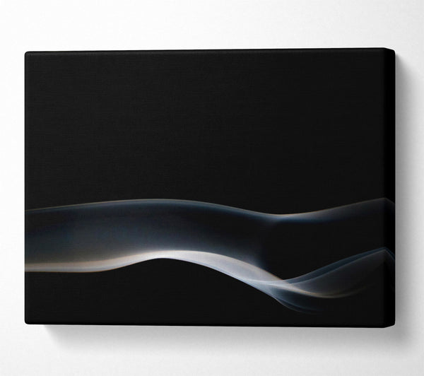  A Canvas Print of Silver Smoke Wave Canvas Wall Art