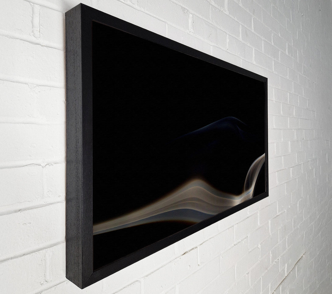  A Canvas Print of The Grey Smoke Wave Canvas Print