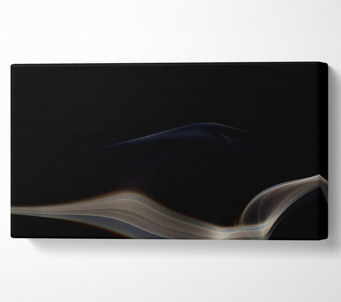  A Canvas Print of The Grey Smoke Wave Canvas Print
