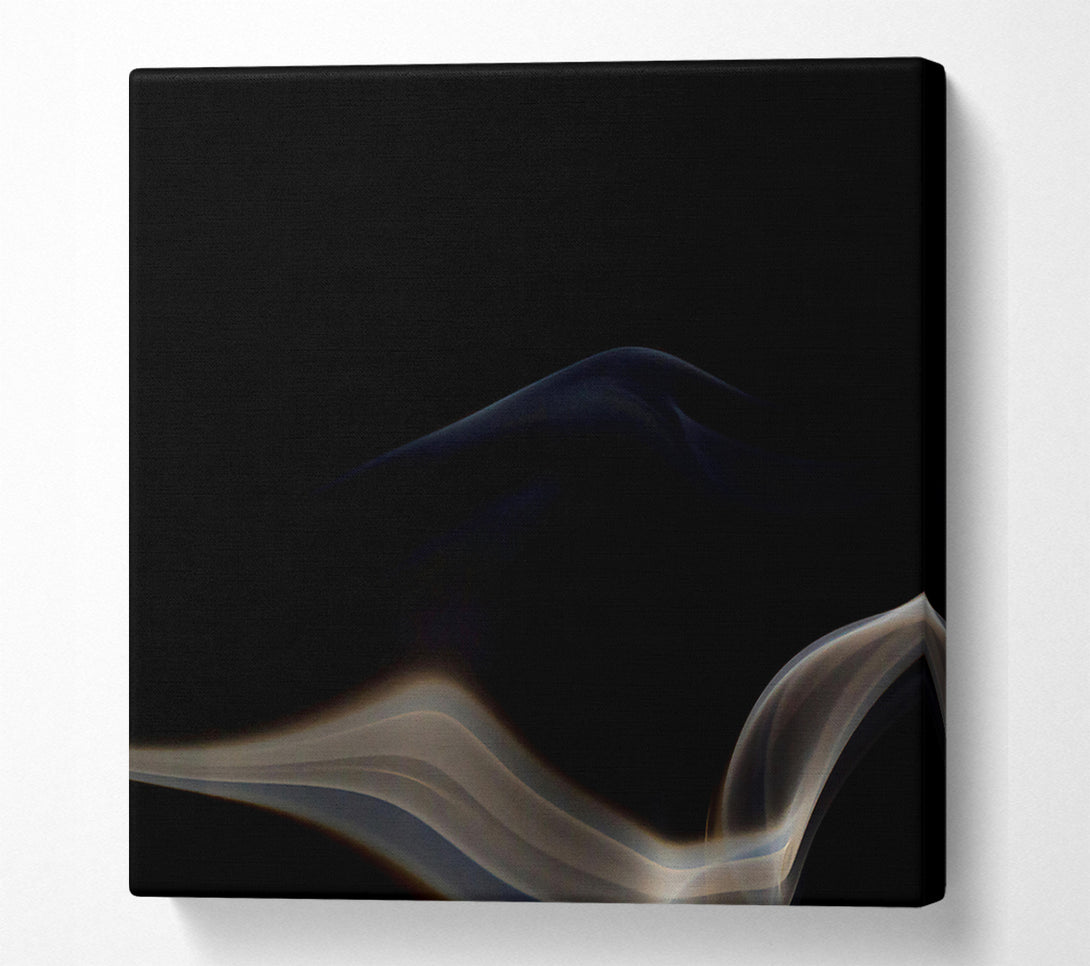  A Canvas Print of The Grey Smoke Wave Canvas Print