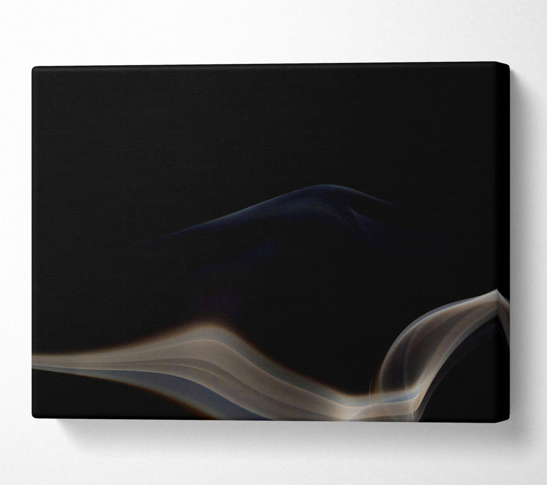  A Canvas Print of The Grey Smoke Wave Canvas Print