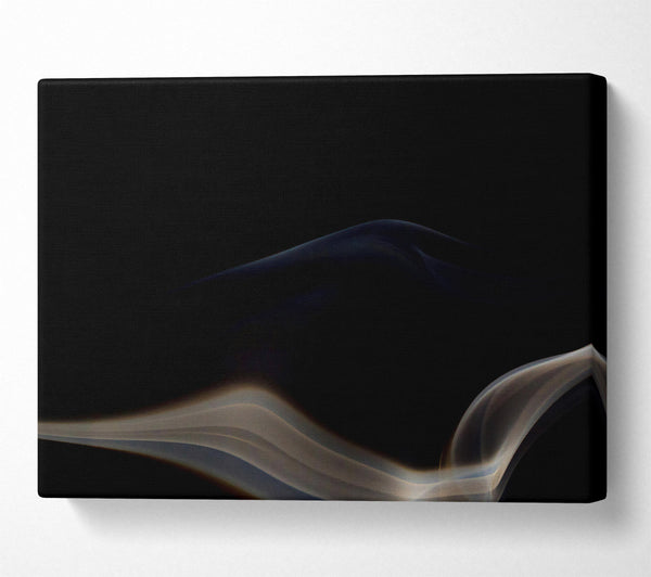  A Canvas Print of The Grey Smoke Wave Canvas Print