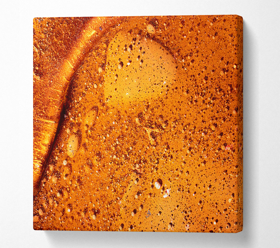  A Canvas Print of Amber Specks Of Gold Canvas Art