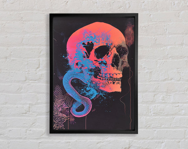Snake Skull Framed Print