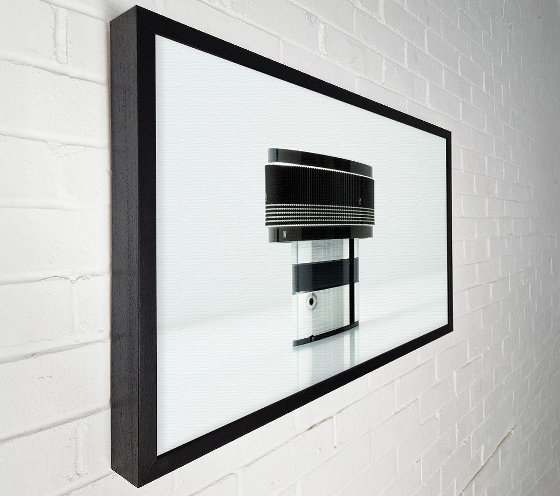  A Canvas Print of Silver And Black Lens Canvas Print