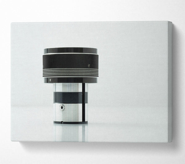  A Canvas Print of Silver And Black Lens Canvas Print