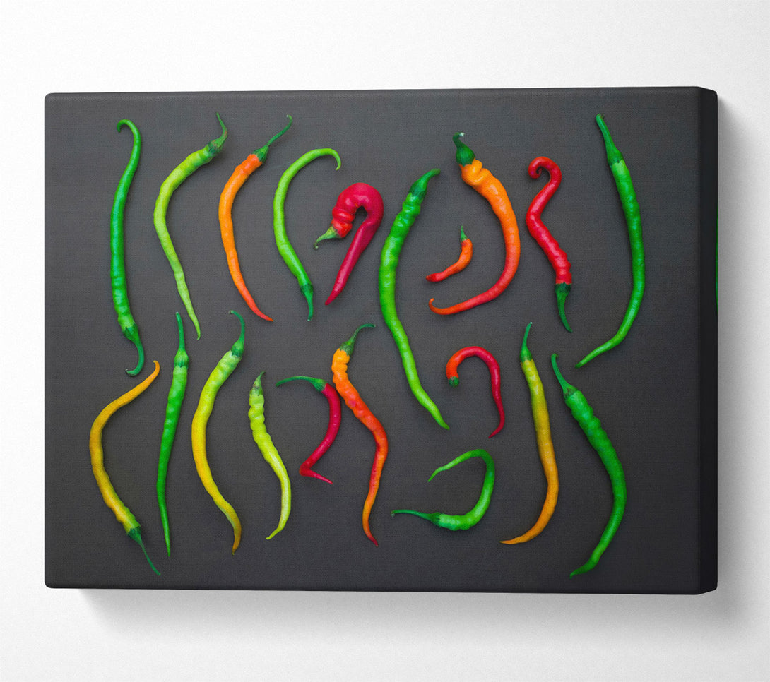  A Canvas Print of Green Pepper Symphony Canvas Art