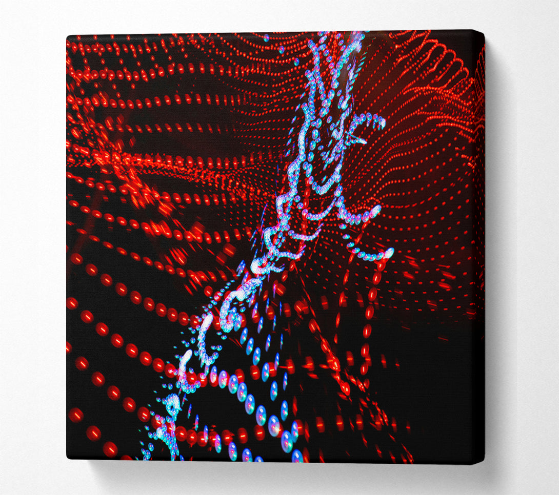 A Canvas Print of Red Light Trails Canvas Wall Art