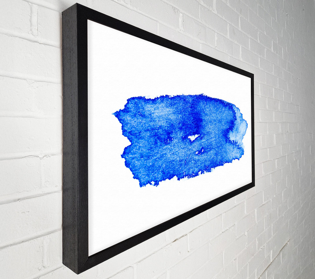  A Canvas Print of Azure Wash Abstract Canvas Wall Art